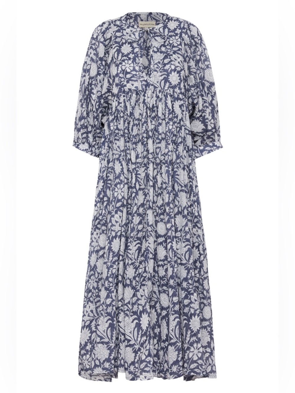 NWT Kyra Midi Dress in Blue Iris - Daughters of India